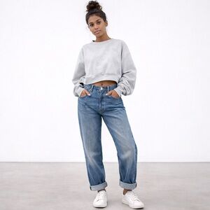 Levi’s 505 NWT Men’s Straight Jeans Light Wash Boyfriend Fit Distressed W36 L30